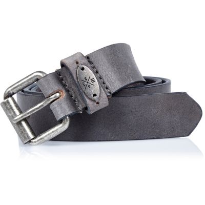Boys grey textured leather belt